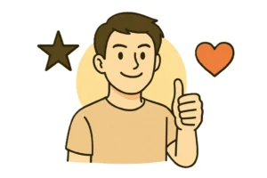 自己肯定感が高まり、人間関係や恋愛が前向きになる イラスト